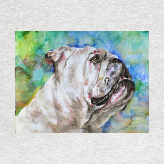 BULLDOG - watercolor portrait .3 by lautir